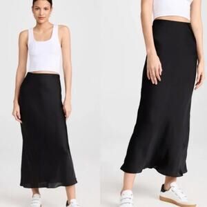 FAVORITE DAUGHTER The Favorite Skirt Midi Skirt Maxi Skirt Black